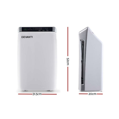 Devanti Air Purifier Purifiers HEPA Filter Home Freshener Carbon